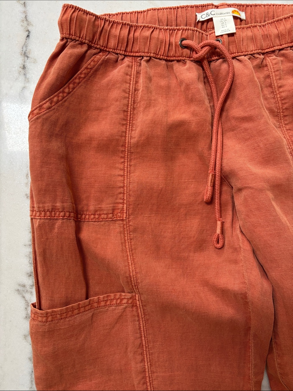 C&C California Cargo Pants in Rust - Picture 3 of 6